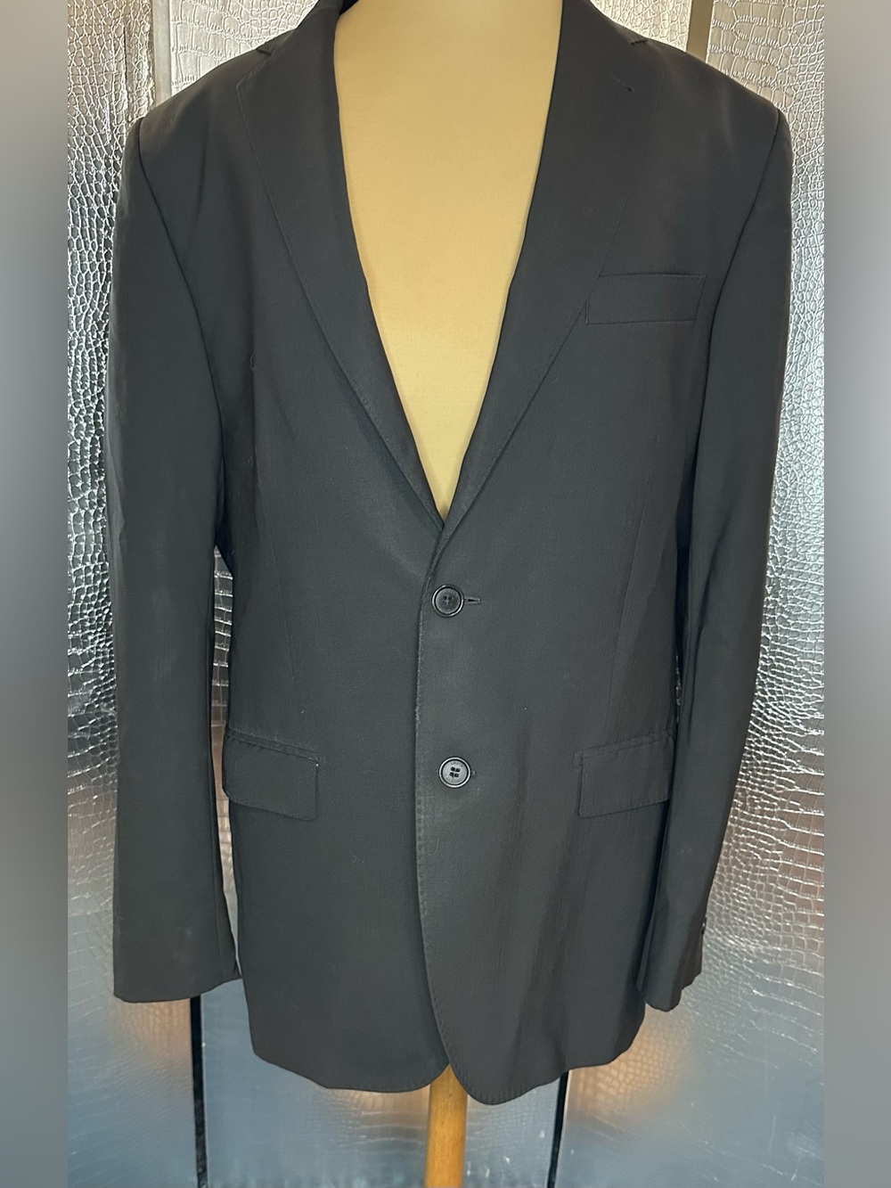 Louis Vuitton Uniform Black Men's Single-Breasted Two-Button Blazer
